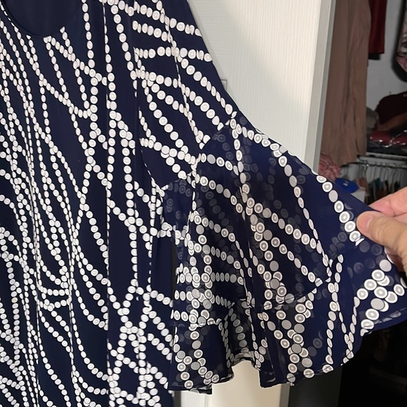 Excellent Condition Smoke Free Home Navy & White Dress - Picture 3 of 4